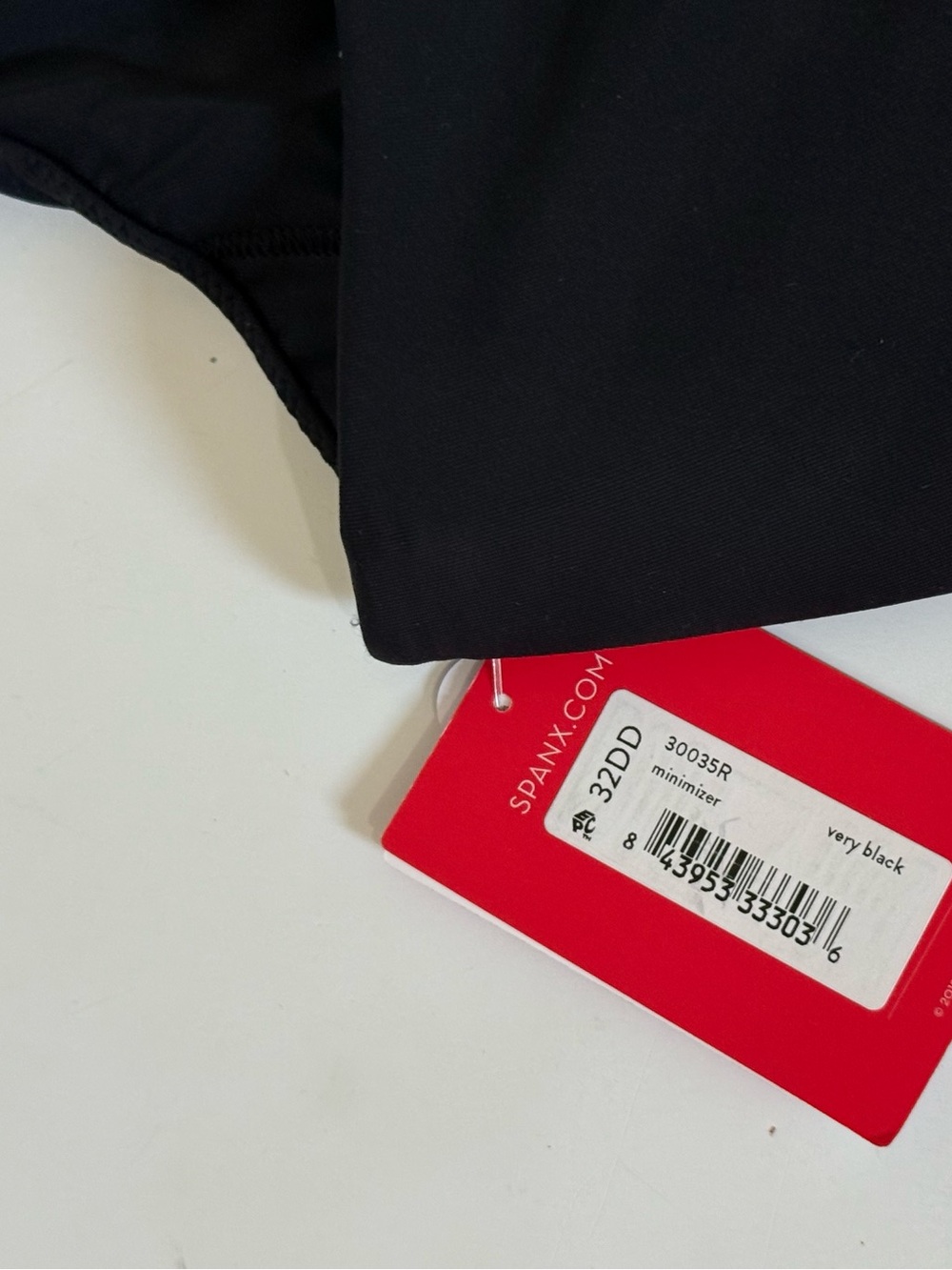 Spanx Low Profile minimizer Bra Black Underwire Size 32DD NEW - Picture 8 of 8